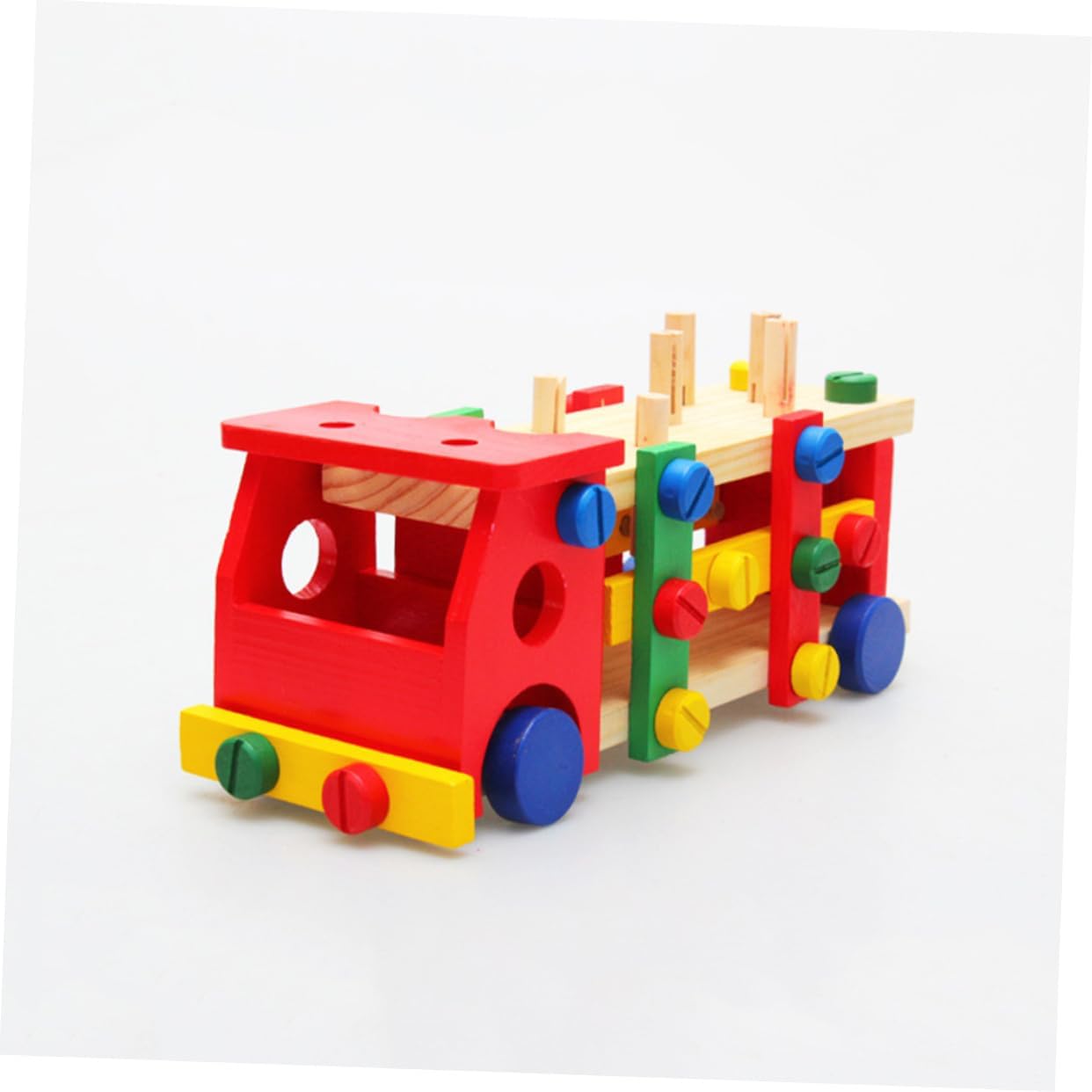 MontiTruck : Camion d’Assemblage en Bois – Jeu éducatif multifonction