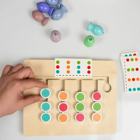 ColorFish Duo – Jeu de Pêche & Tri de Couleurs en Bois 2 en 1