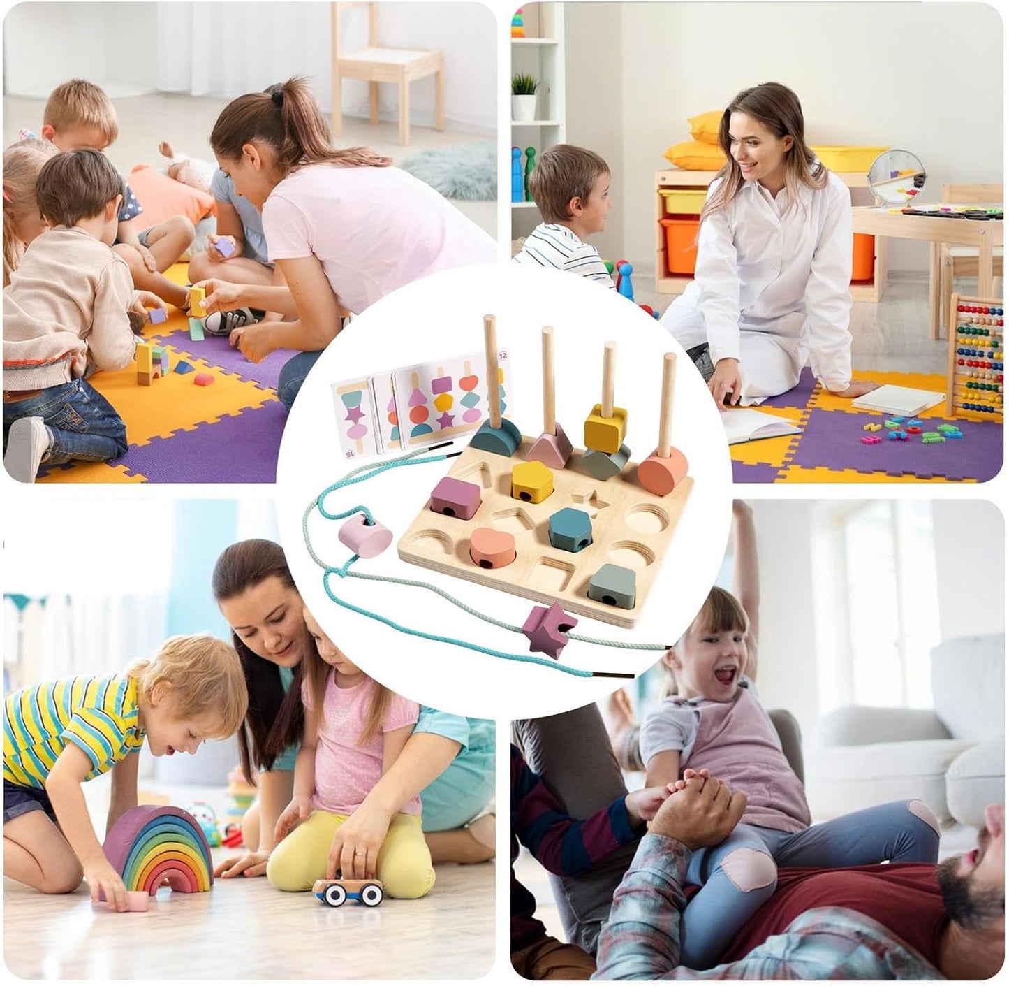 ShapeSense : Jeu d’Association de Formes et Couleurs en Bois