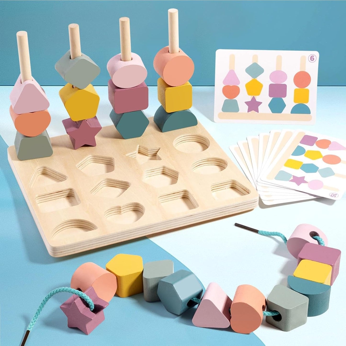 ShapeSense : Jeu d’Association de Formes et Couleurs en Bois