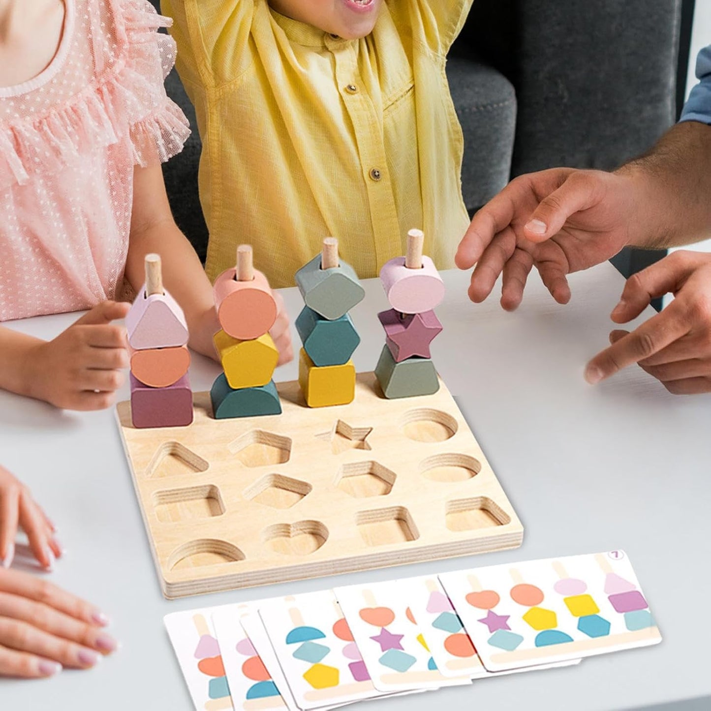 ShapeSense : Jeu d’Association de Formes et Couleurs en Bois