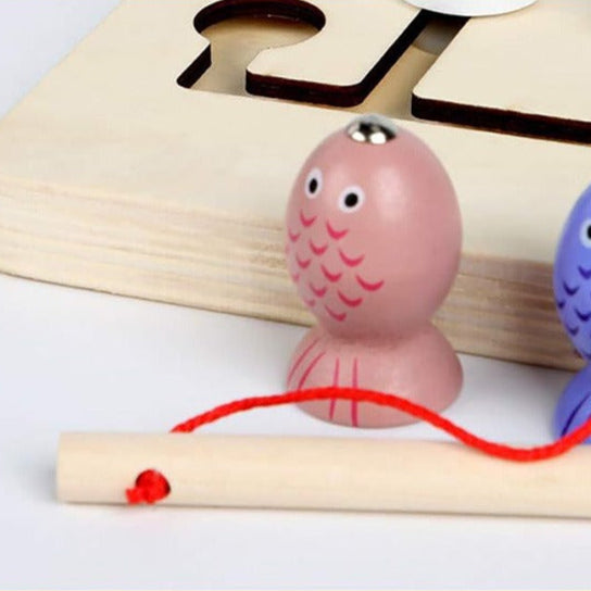 ColorFish Duo – Jeu de Pêche & Tri de Couleurs en Bois 2 en 1