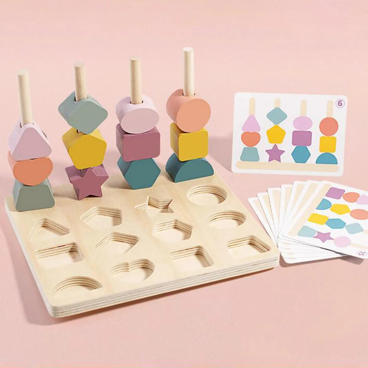 ShapeSense : Jeu d’Association de Formes et Couleurs en Bois