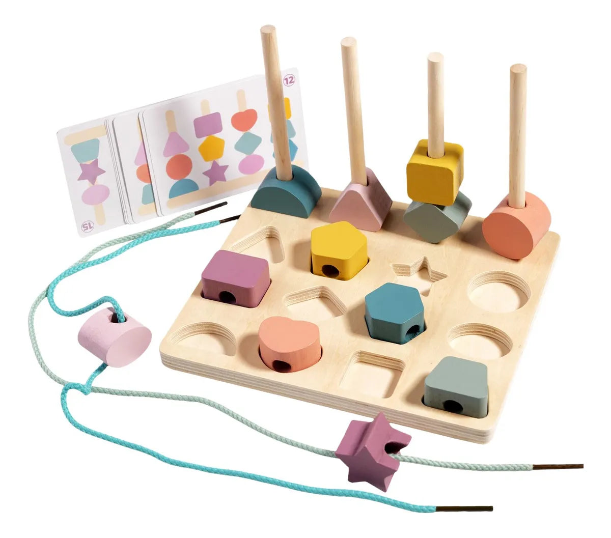 ShapeSense : Jeu d’Association de Formes et Couleurs en Bois