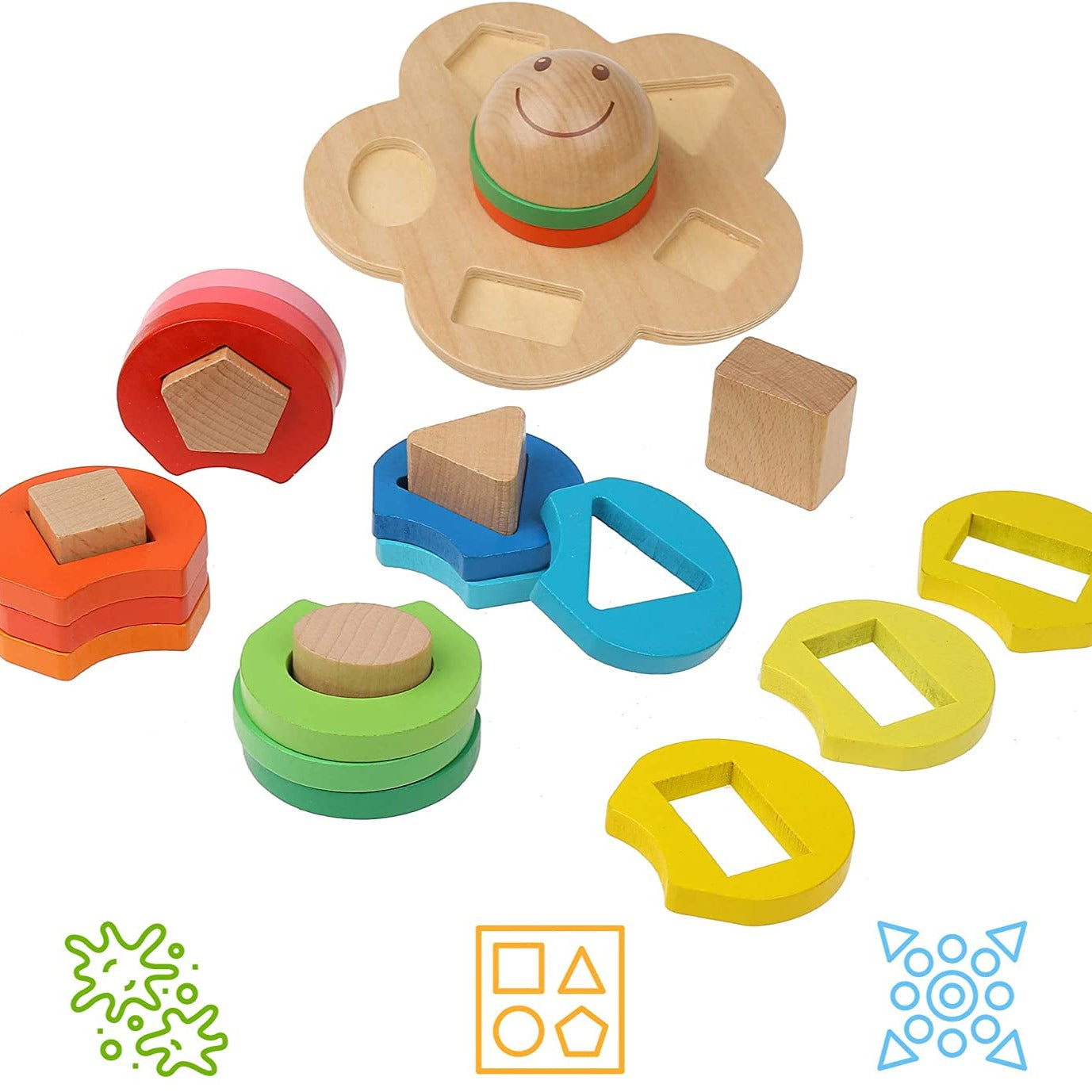 HappyFlower : Jeu à empiler en bois