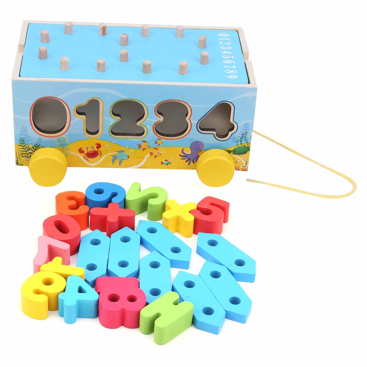 NumbersTruck - Jeu d'encastrement en bois