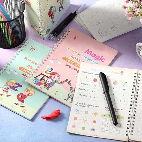 LearningNotebook : 4 Cahiers d'Apprentissage réutilisables pour enfants