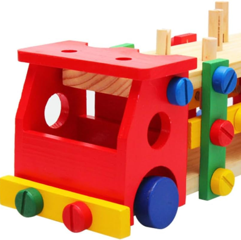 MontiTruck : Camion d’Assemblage en Bois – Jeu éducatif multifonction
