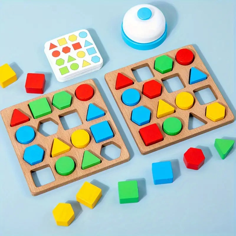 Géométrix : Jeu éducatif en bois pour apprendre formes et couleurs