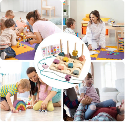 ShapeSense : Jeu d’Association de Formes et Couleurs en Bois