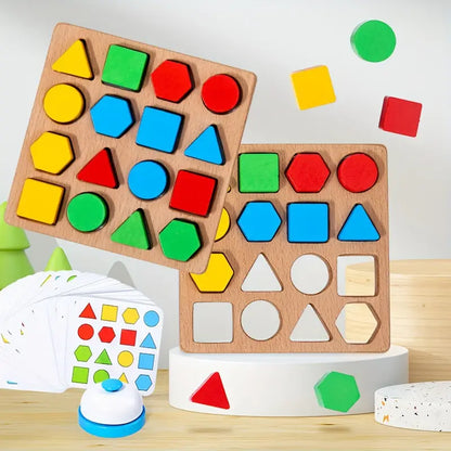 Géométrix : Jeu éducatif en bois pour apprendre formes et couleurs