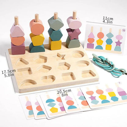 ShapeSense : Jeu d’Association de Formes et Couleurs en Bois