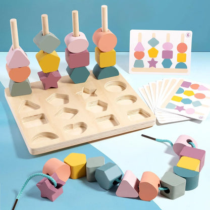 ShapeSense : Jeu d’Association de Formes et Couleurs en Bois