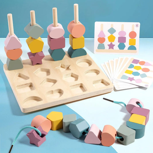 ShapeSense : Jeu d’Association de Formes et Couleurs en Bois