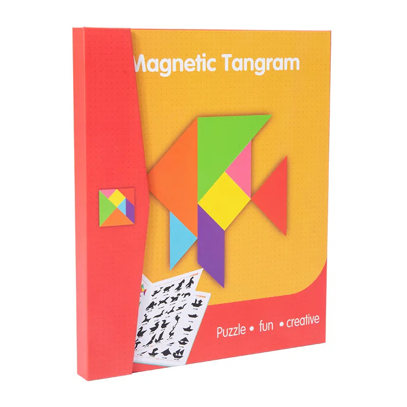 MagneticTangram : Livre de Puzzle Magnétique pour Enfants