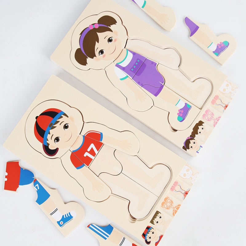 AnatoPuzzle – Puzzle Anatomique en Bois 5 Couches pour Enfants