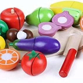 MiniChef – Jeu de Découpe Fruits et Légumes en Bois Montessori