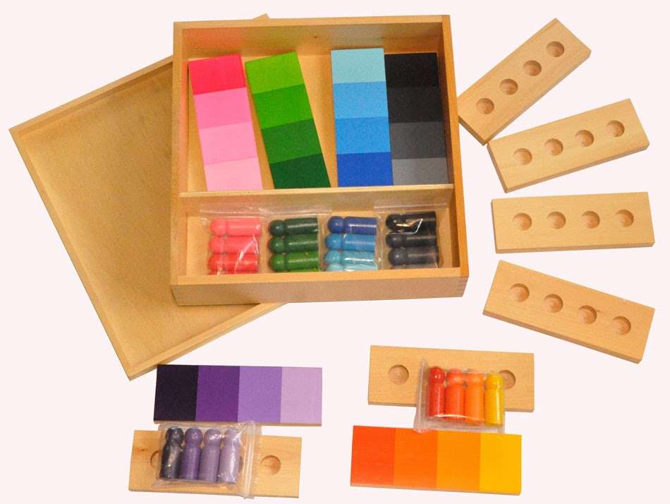 Tablettes des couleurs dégradés